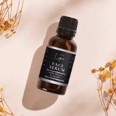 Schwarzes Silber 1 OZ 30 ml Kosmetische Flasche Wa Etiketten