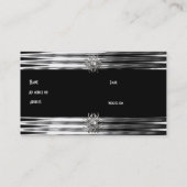 Schwarzes Silber der Visitenkarte (Rückseite)