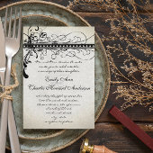 Schwarzes Silber Renaissance Mittelalterliche Einl Einladung