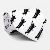 Schwarzes Silhouette-Fliegen Flugzeug-klassisches Krawatte (Gerollt)