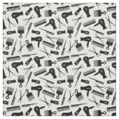 Schwarzes Silhouette-Muster Stoff (Muster)