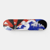 Schwarzes Skateboard Sun Bewohner von Nippon (Horizontal)