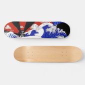 Schwarzes Skateboard Sun Bewohner von Nippon (Horizontal)