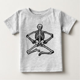 Schwarzes Skelett Baby T-shirt