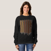 Schwarzes Skorpion-Sternzeichen Afroamerikanischer Sweatshirt (Vorne ganz)