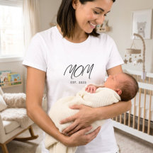 Schwarzes Skript Etablierte Mom Moderne Minimalist