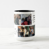 Schwarzes Skript | Foto der besten Freunde Tasse (Zentrum)