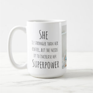 Schwarzes Skript Funny Zitat Ein Foto Kaffeetasse