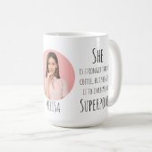 Schwarzes Skript | Funny Zitat | Ein Foto Kaffeetasse (VorderseiteRechts)