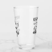Schwarzes Skript Merry Everything & Happy Immer Glas (Links)