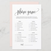 Schwarzes Skript Was ist auf Ihrem Handy-Duschgame (Vorne/Hinten)