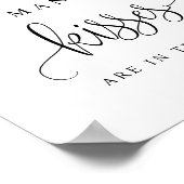 Schwarzes Skript, wie viele Küsse sind im Jar Poster (Ecke)