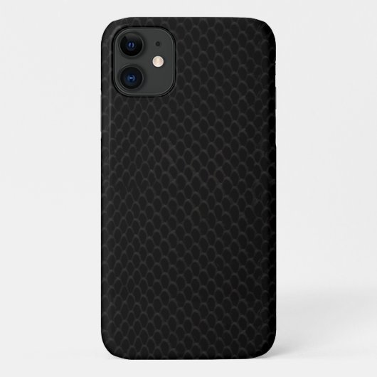 Schwarzes Snakeskin-Muster Case-Mate iPhone Hülle (Rückseite)