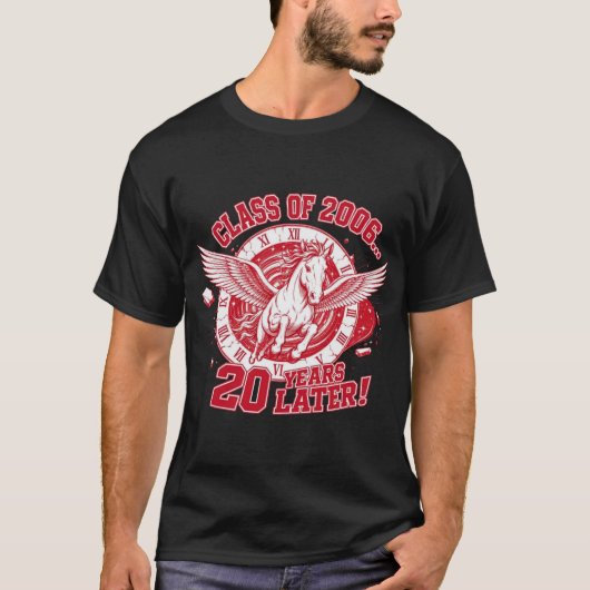 Schwarzes SOA Fighting Pegasus T-Shirt (Vorderseite)