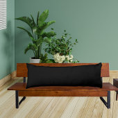 Schwarzes, solides Kissen