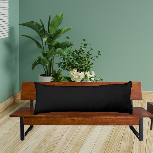Schwarzes, solides Kissen