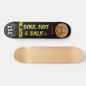 SCHWARZES SOUL NICHT 4 SALE Skateboard Deck (Horizontal)