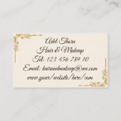 Schwarzes Sparkassongramm Visitenkarte (Rückseite)