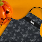 Schwarzes Spinnennetz, benutzerdefinierbares Hallo Schürze