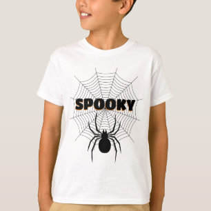 Schwarzes Spinnennetz Halloween Spooky T-Shirt