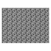Schwarzes Spitzemuster auf weißem Hintergrund Tischdecke (Vorderseite (Horizontal))