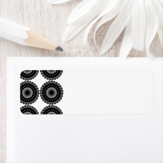 Schwarzes Spitzen Muster Design. Custom (Insitu)