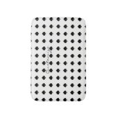 Schwarzes Spitzmuster Thunder_Cove Badematte (Vorderseite Vertikal)