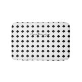 Schwarzes Spitzmuster Thunder_Cove Badematte (Vorderseite)