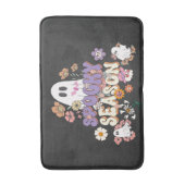 Schwarzes Spooktacular Niedlich Ghost Halloween Ba Badematte (Vorderseite Vertikal)