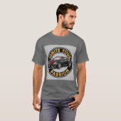 Schwarzes Sportauto T-Shirt (Vorne ganz)