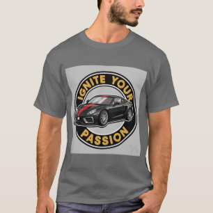 Schwarzes Sportauto T-Shirt