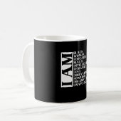 Schwarzes Sprichwort Kaffeetasse (Vorderseite Links)