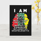 Schwarzes Sprichwort Karte (Gelbe Blume)