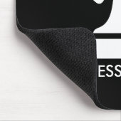 Schwarzes Stachelmaus für Schachspieler Mousepad (Ecke)
