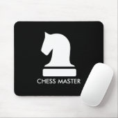 Schwarzes Stachelmaus für Schachspieler Mousepad (Mit Mouse)