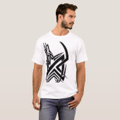 Schwarzes Stammes- T-Shirt (Vorne ganz)