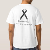 Schwarzes Standardband T-Shirt (Rückseite)