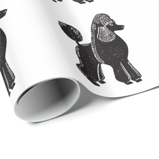 Schwarzes Standardpfropfpapier Geschenkpapier (Rolleneckpunkt)