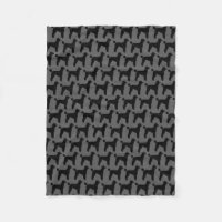 Schwarzes Standardpudel-Silhouette-Muster