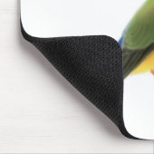 Schwarzes stellte Gouldian Fink Mousepad gegenüber (Ecke)