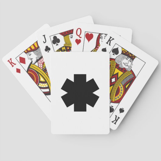 Schwarzes Sternchen-Spielkarten Spielkarten (Rückseite)