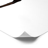 Schwarzes Sternenvulkanisches Poster (Ecke)