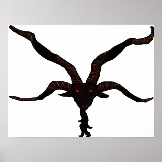 Schwarzes Sternenvulkanisches Poster (Vorne)