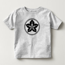Schwarzes Sternfrucht-Mon-Baby-/Kleinkind-T-Shirt