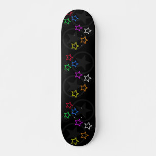 Schwarzes Sternmuster-Skateboard Skateboard