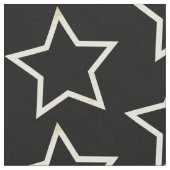 Schwarzes Sternmuster Stoff (Nahaufnahme)