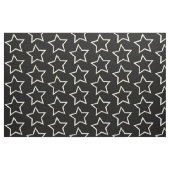 Schwarzes Sternmuster Stoff (Fat Quarter (45,7 x 55,9 cm))