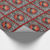 Schwarzes Stiletto Leopard Papier Geschenkpapier (Ecke)