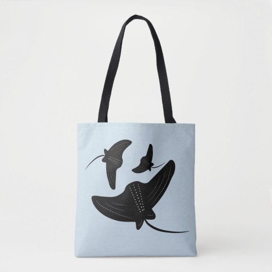 Schwarzes Stingray-Farbmuster Tasche (Vorderseite)