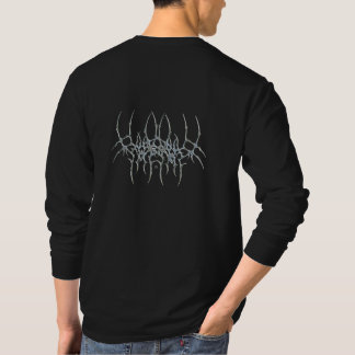 Schwarzes Streetwear-T-Shirt mit Aufdruck auf der T-Shirt
